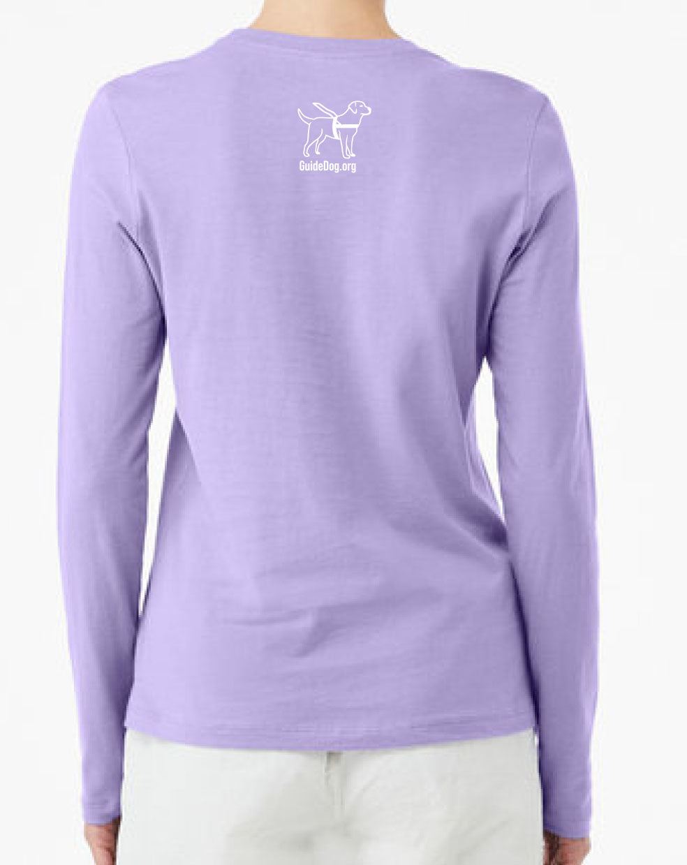 Ladies Guide Dog Foundation Logo Long Sleeve T-Shirt