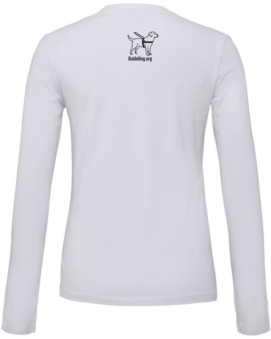 Ladies Guide Dog Foundation Logo Long Sleeve T-Shirt