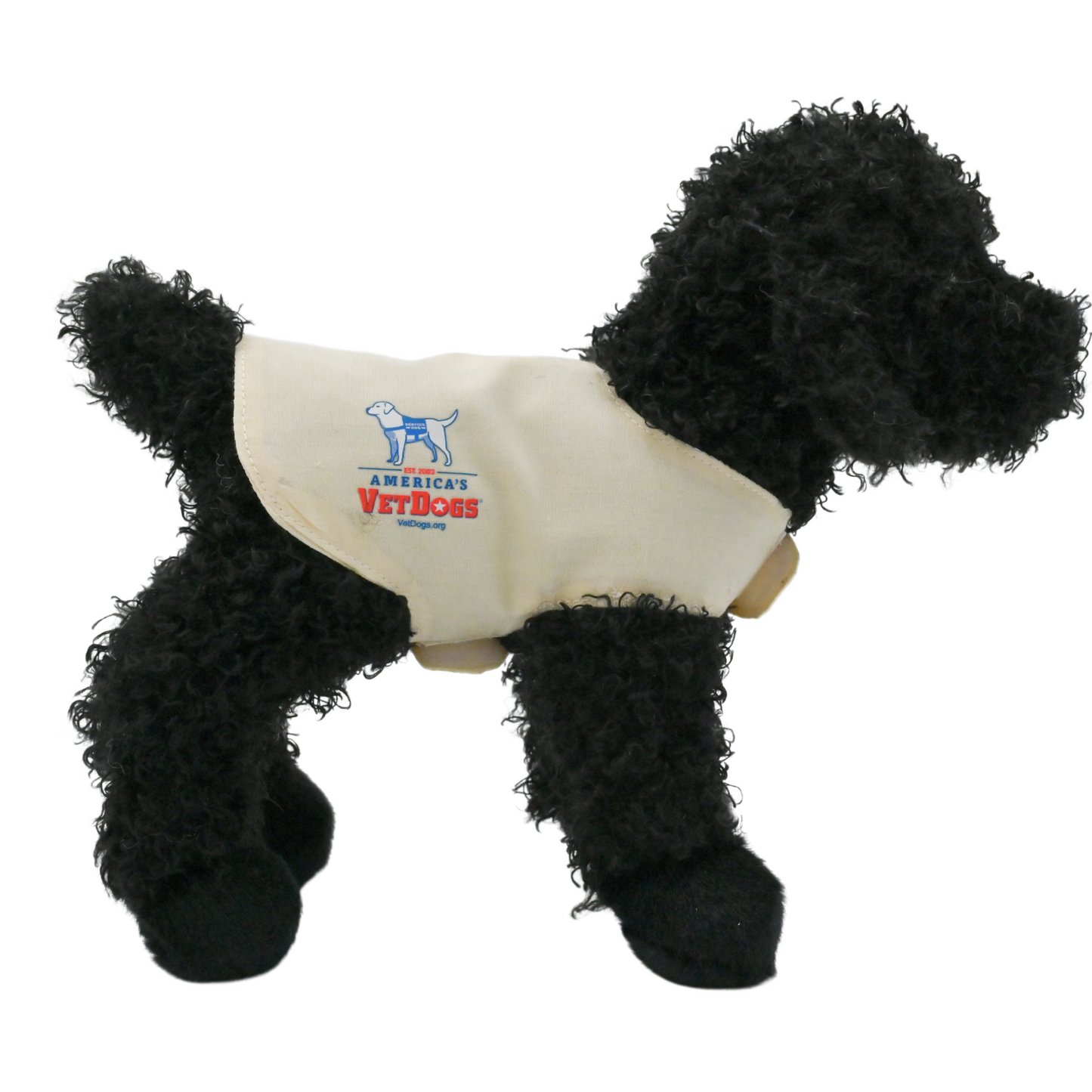 Guide Dog Foundation Dually Branded Black Poodle Plush Puppy