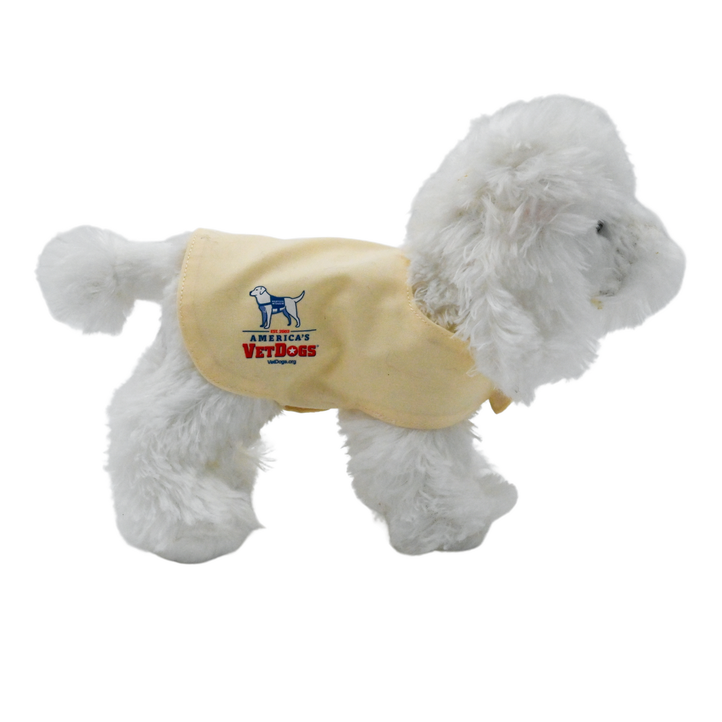 Guide Dog Foundation Dually Branded Cream Plush Puppy