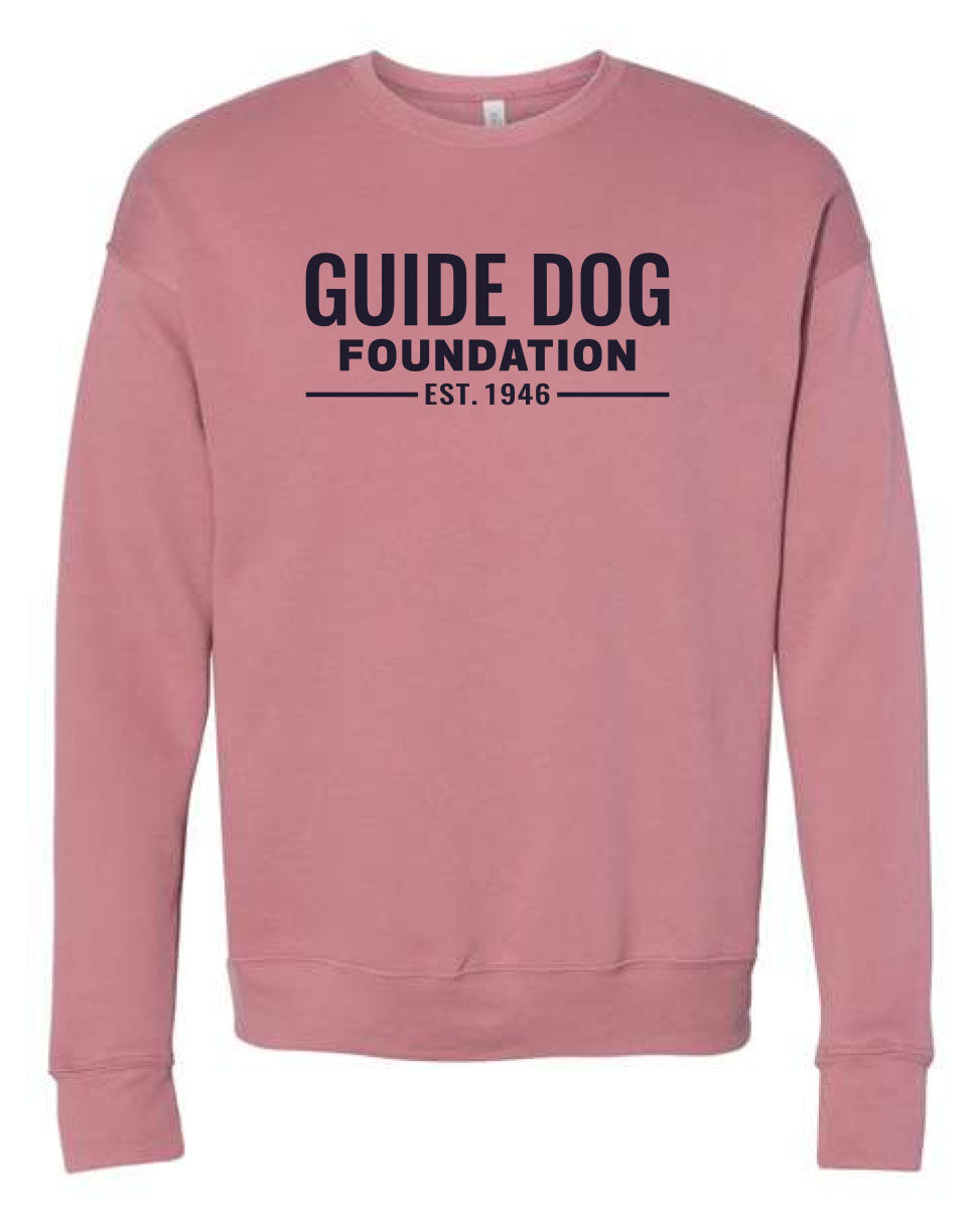 Guide Dog Foundation Logo Crewneck Sweatshirt – Guide Dog Foundation ...