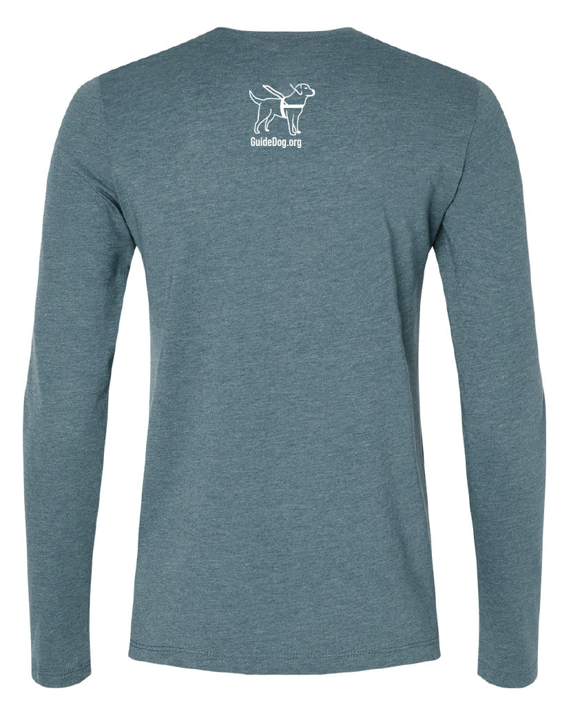 Ladies Guide Dog Foundation Logo Long Sleeve T-Shirt – Guide Dog ...