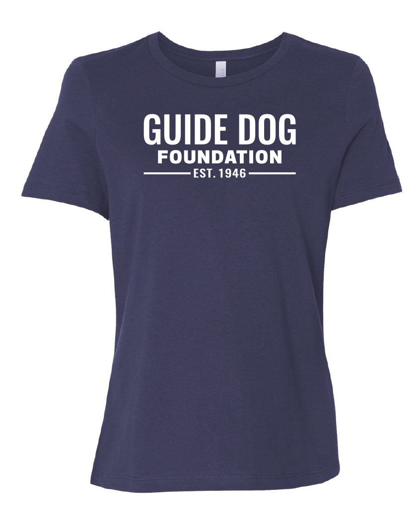 Ladies Guide Dog Foundation Logo T-Shirt – Guide Dog Foundation Second ...