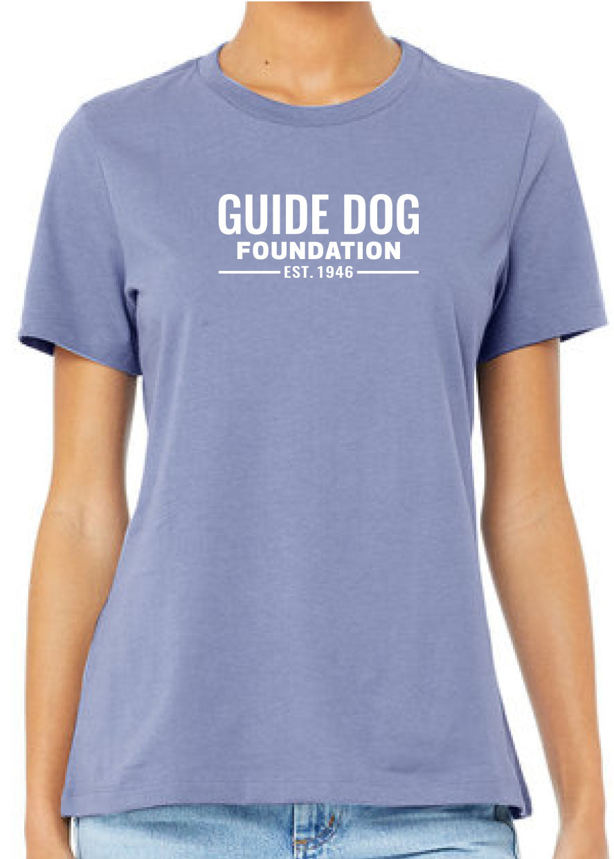 Ladies Guide Dog Foundation Logo T-Shirt – Guide Dog Foundation Second ...