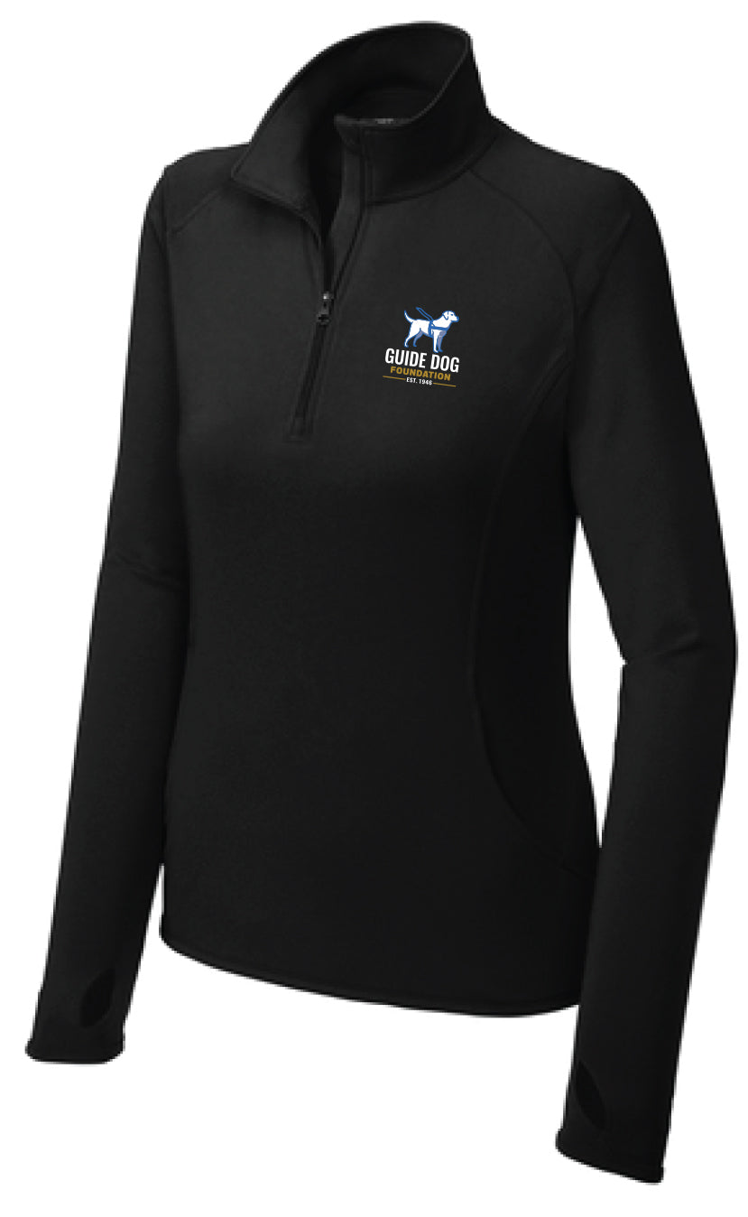 Guide Dog Foundation Women's Sport-Wick® Stretch 1/4-Zip Pullover