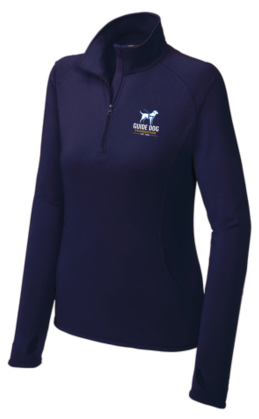 Guide Dog Foundation Women's Sport-Wick® Stretch 1/4-Zip Pullover